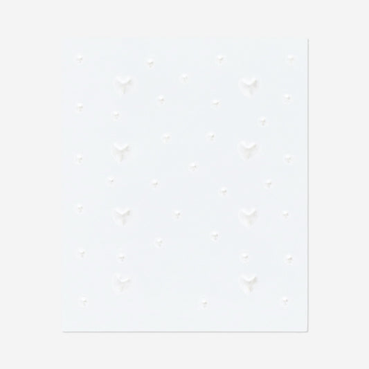 Pearl heart nail stickers