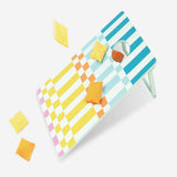 Flying Tiger Copenhagen lawn game set with colorful wooden pieces for outdoor fun and entertainment.