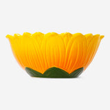 Ceramic 18cm kitchen bowl with embossed sunflower design by Flying Tiger Copenhagen, perfect for serving or decorative use