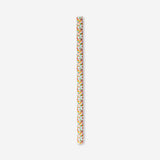 Colorful floral wrapping paper from Flying Tiger Copenhagen, 400 cm long, with vibrant flower patterns for gift wrapping.