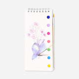 Mini water coloring book with paint by Flying Tiger Copenhagen, featuring colorful pages and a small paint palette for creative fun.