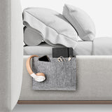 Grey bedside organiser