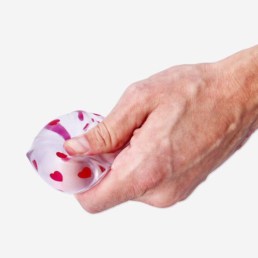 Press me toy - Dice with red hearts