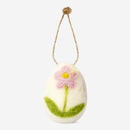 White with flower