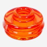 Orange ceramic candle and tealight holder, 7 cm tall, with a modern home decor design from Flying Tiger Copenhagen.