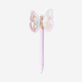 Pink erasable pen with butterfly