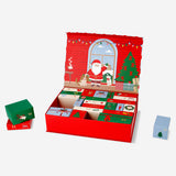 Flying Tiger Copenhagen office advent calendar gift box with 24 compartments for filling with small gifts, perfect for holiday surprises.