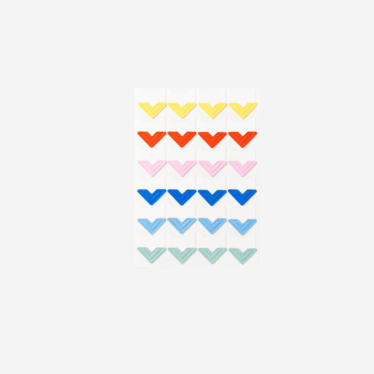 Set of 48 adhesive photo corners from Flying Tiger Copenhagen, perfect for securing photos in albums or scrapbooks.