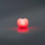 Red heart-shaped Cosy lamp from Flying Tiger Copenhagen, cozy home decor with soft lighting and playful heart design.