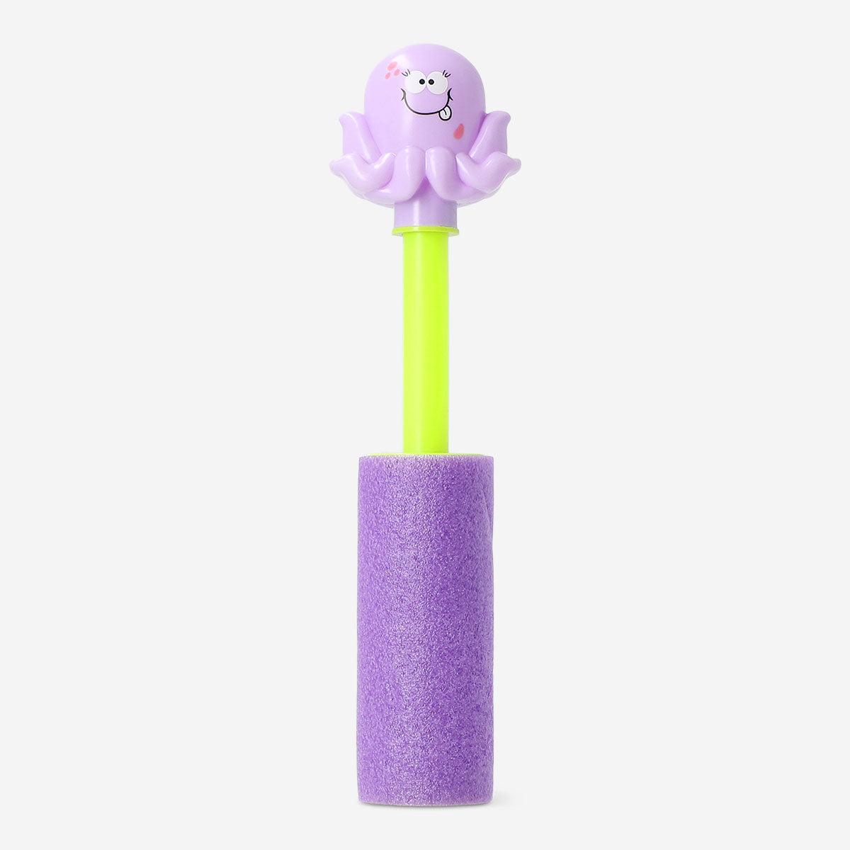 Colorful toy water pump featuring an octopus decoration, designed for children, by Flying Tiger Copenhagen.