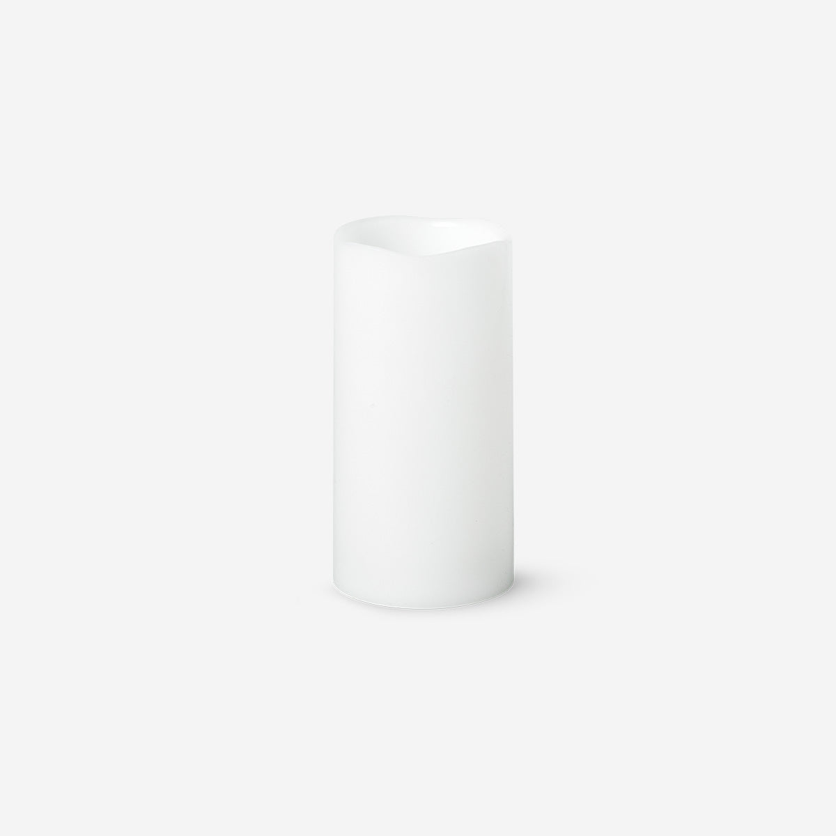 White LED pillar candle, 15 cm tall, from Flying Tiger Copenhagen, ideal for home decor and ambient lighting.