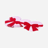 Pink heart with bow napkins - 16 pcs