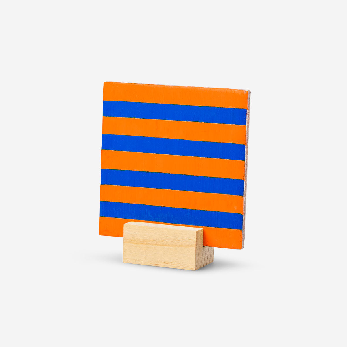 Set of three DIY ceramic tiles for crafting, colorful hobby tiles by Flying Tiger Copenhagen, perfect for creative projects.