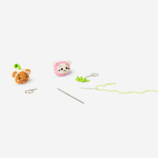 DIY gehaakte sleutelhangers