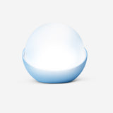 Blue globe lamp from Flying Tiger Copenhagen, cozy home lighting with a spherical design and soft glow.