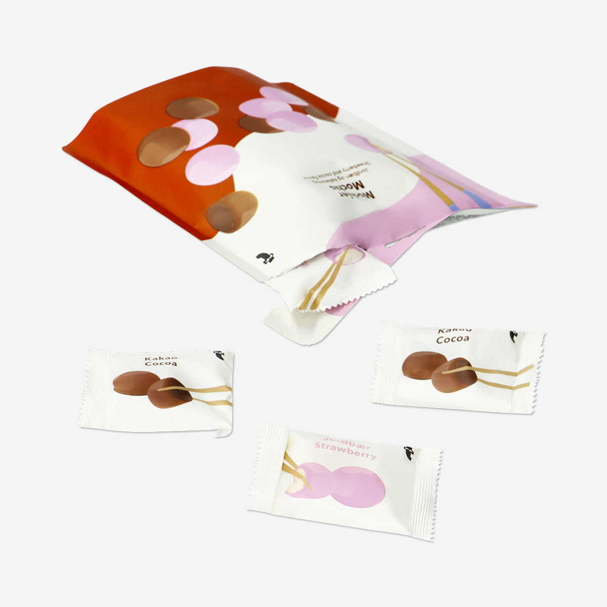 Mochi - Strawberry and cocoa flavour