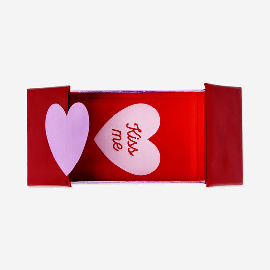Gift card box with foil heart