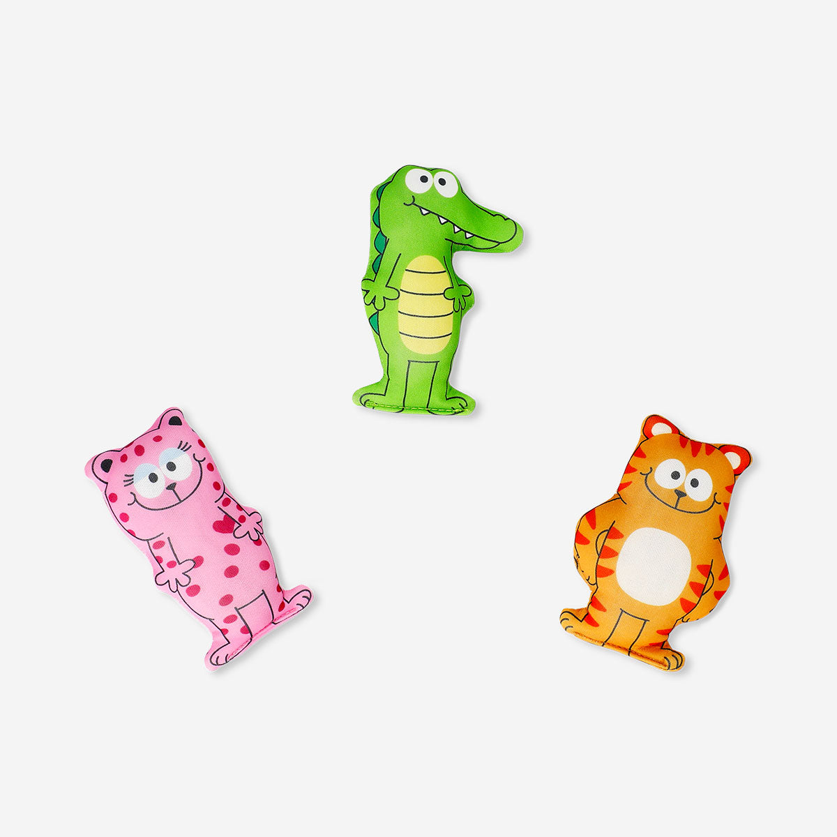 Set of three animal diving toys from Flying Tiger Copenhagen, colorful plastic bath toys for children.