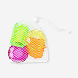 Colorful diving diamonds toy set with four floating plastic pieces by Flying Tiger Copenhagen, ideal for water play and fun.