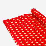 Red hearts craft wrapping paper, 1000 cm roll by Flying Tiger Copenhagen, ideal for gift wrapping and craft projects.