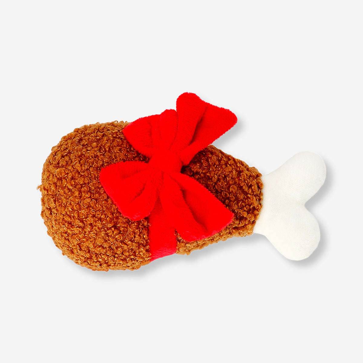 Pet toy - Turkey leg with bow