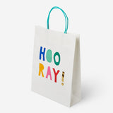 Flying Tiger Copenhagen birthday gift bag with colorful office-themed designs for celebrating special occasions.