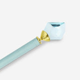 Blue ballpoint pen with crystal