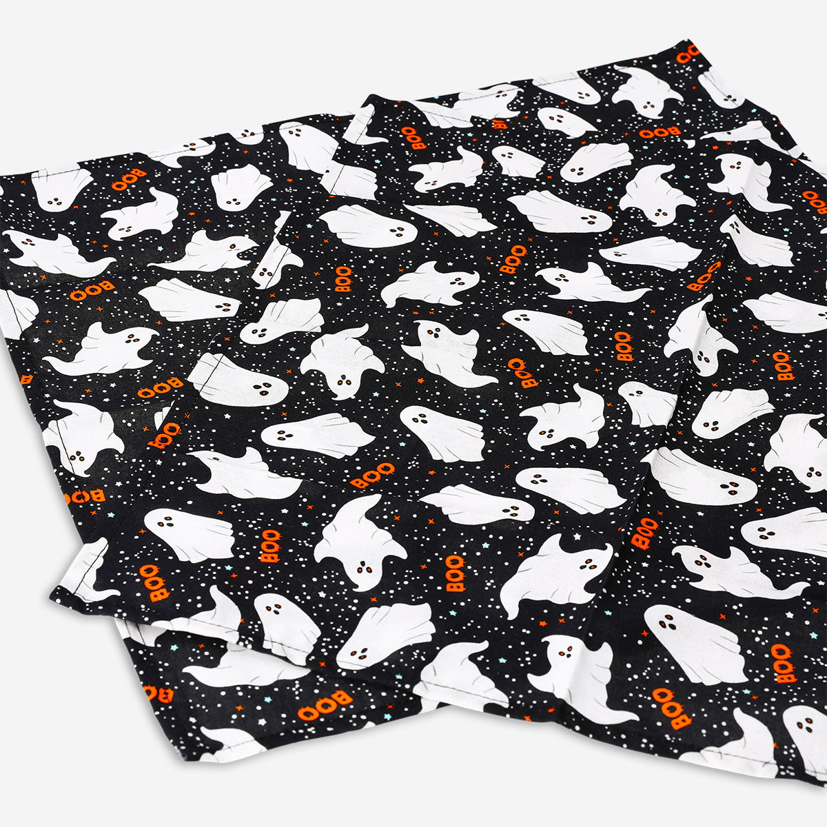 Set of two fabric napkins featuring a ghost print from Flying Tiger Copenhagen, ideal for home table decor.