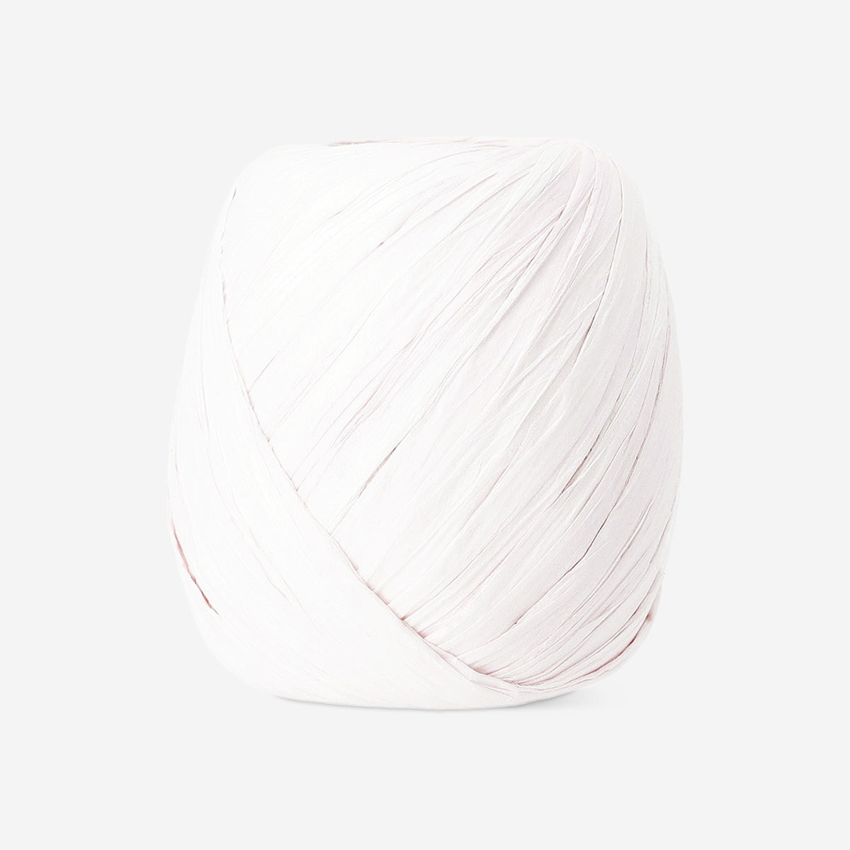 Light pink twisted paper ribbon in 20 meters, decorative office craft material from Flying Tiger Copenhagen, shown rolled out.