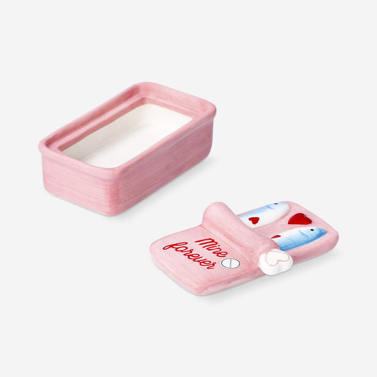 Ceramic decorative sardines jar