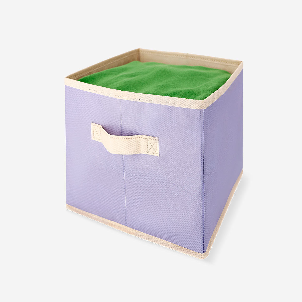 Purple storage basket from Flying Tiger Copenhagen, 20x30 cm, with a woven design for organizing home essentials.