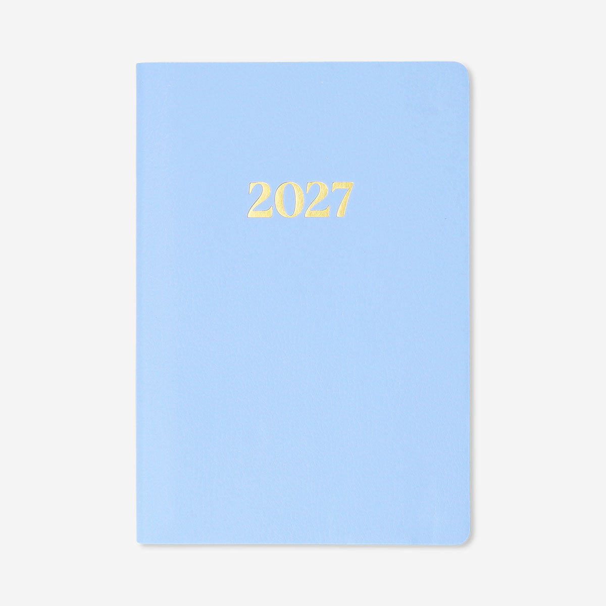 Blue A5 daily diary for 2027 by Flying Tiger Copenhagen, featuring English pages, designed for daily office use.