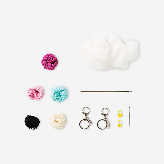 DIY crochet keyrings - 2 pcs