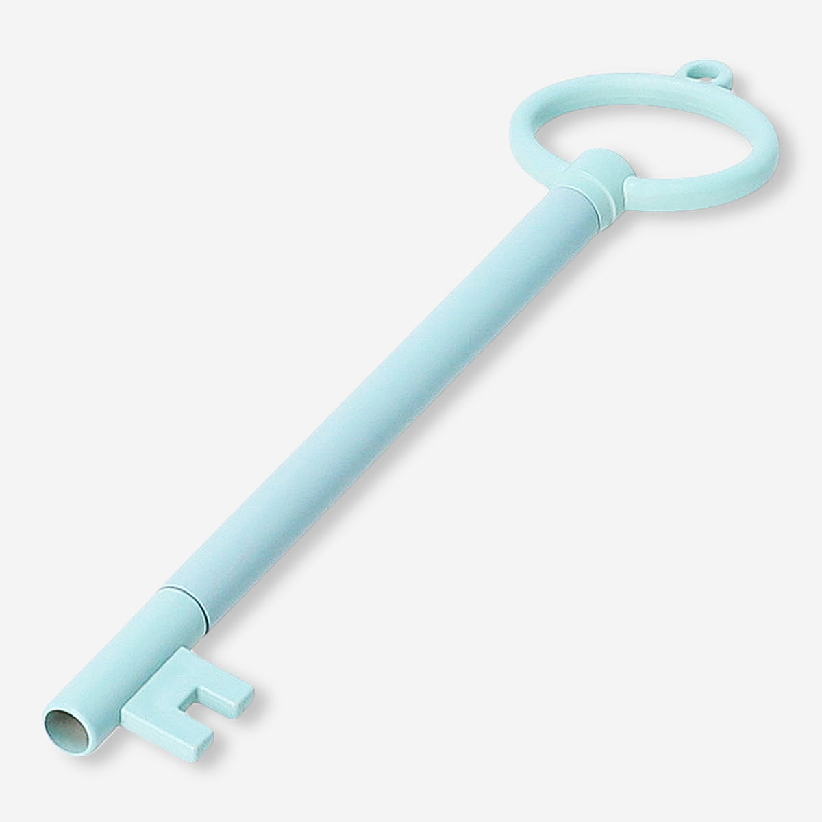 Green key-shaped ballpoint pen from Flying Tiger Copenhagen, designed for office use, with a sleek and functional style.