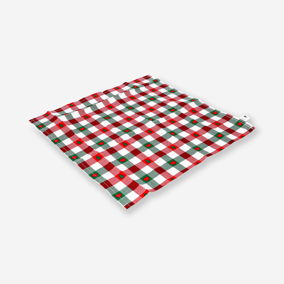 Set of two checkered fabric napkins with a classic pattern, ideal for home dining and table decor by Flying Tiger Copenhagen.
