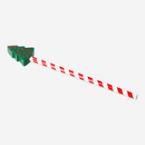 Flying Tiger Copenhagen Christmas tree topper pencil for office decor, shaped like a festive holiday tree ornament.