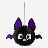 Decorative hanging paper bat for party decor by Flying Tiger Copenhagen, black paper bat decoration for Halloween or themed events