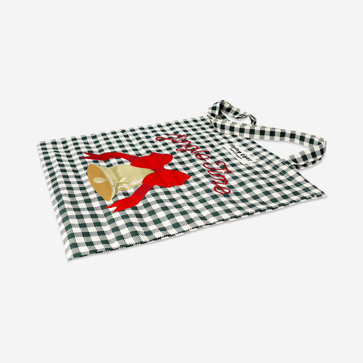 Tote bag - plaid with bell