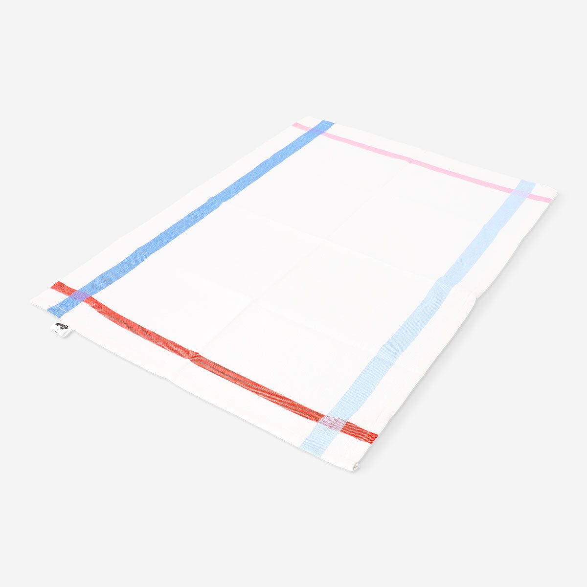 White tea towel with kitchen design, 44x60 cm, from Flying Tiger Copenhagen, featuring a clean, soft fabric ideal for kitchen use.