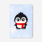 Office notebook with penguin illustration from Flying Tiger Copenhagen, featuring a spiral binding and cute penguin design on the cover.