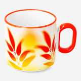 Flying Tiger Copenhagen summer print mug, 313 ml kitchen ceramic cup with colorful summer-themed design.