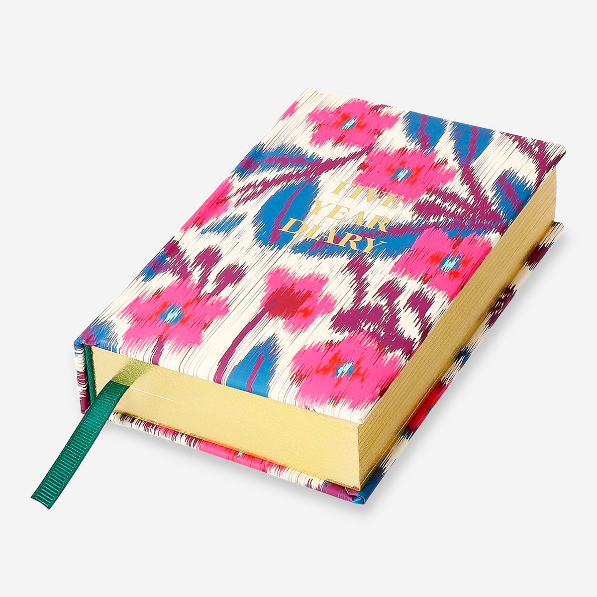 Flying Tiger Copenhagen five-year diary in English with a colorful cover, designed for daily journaling and organization.
