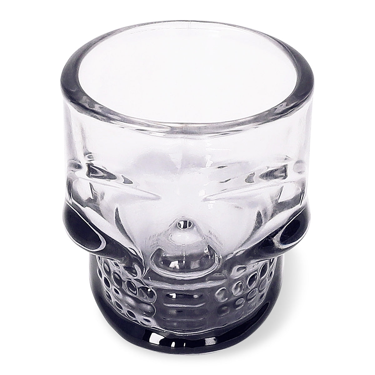 Skull-shaped 35 ml shot glass from Flying Tiger Copenhagen, ideal for kitchen or bar use with a detailed skull design.