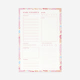 A5 pink daily planner pad