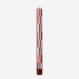 LED dinner candle with geometric pattern, 24 cm tall, from Flying Tiger Copenhagen, ideal for modern home decor lighting.