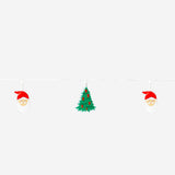 String lights featuring Christmas trees and Santa figures, ideal for home holiday decoration by Flying Tiger Copenhagen.