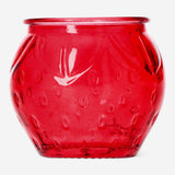 Strawberry tealight holder for home decor, featuring a vibrant red strawberry design from Flying Tiger Copenhagen.