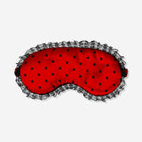 Lace sleeping mask for adults by Flying Tiger Copenhagen, with delicate lace fabric and soft adjustable strap for comfortable rest.