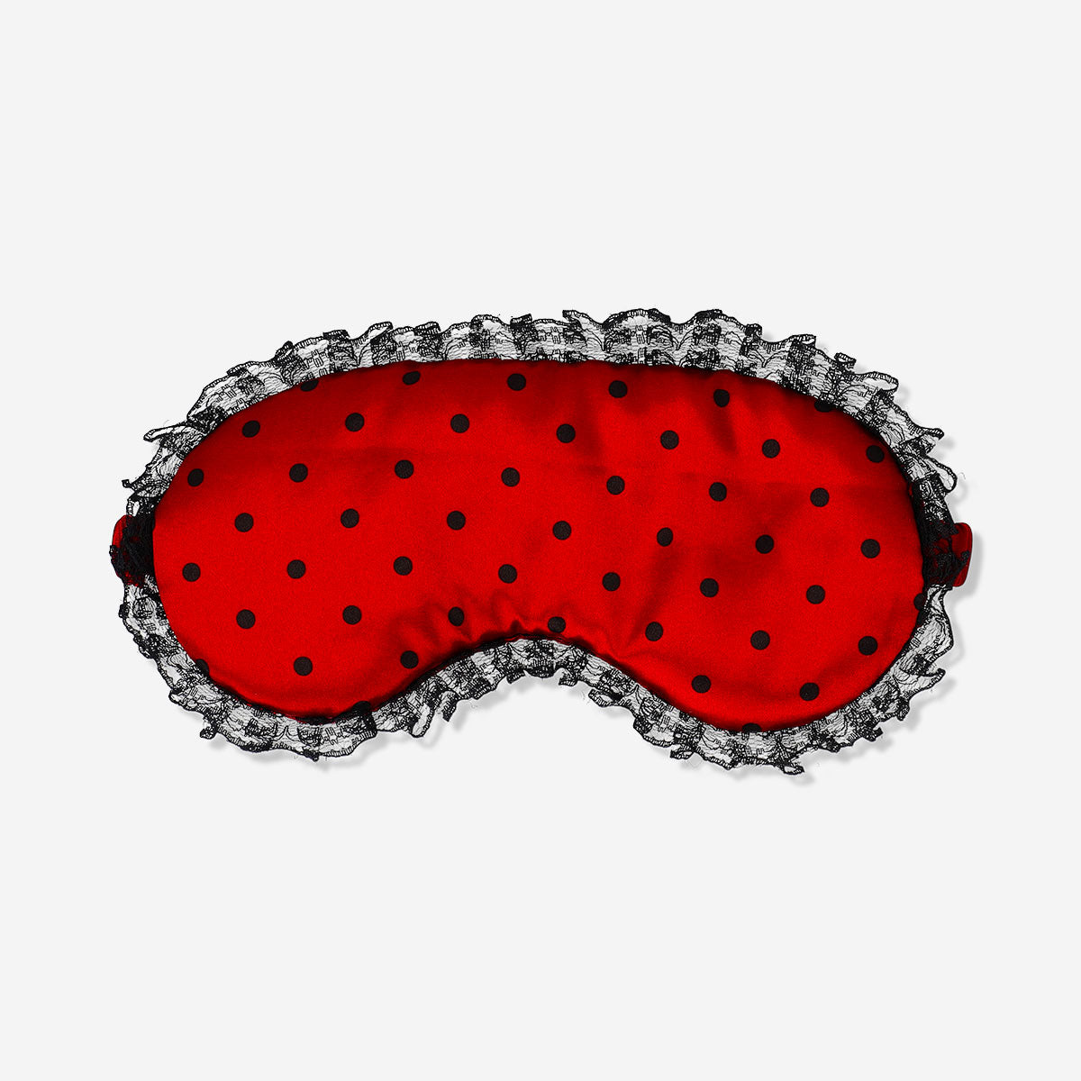 Lace sleeping mask for adults by Flying Tiger Copenhagen, with delicate lace fabric and soft adjustable strap for comfortable rest.