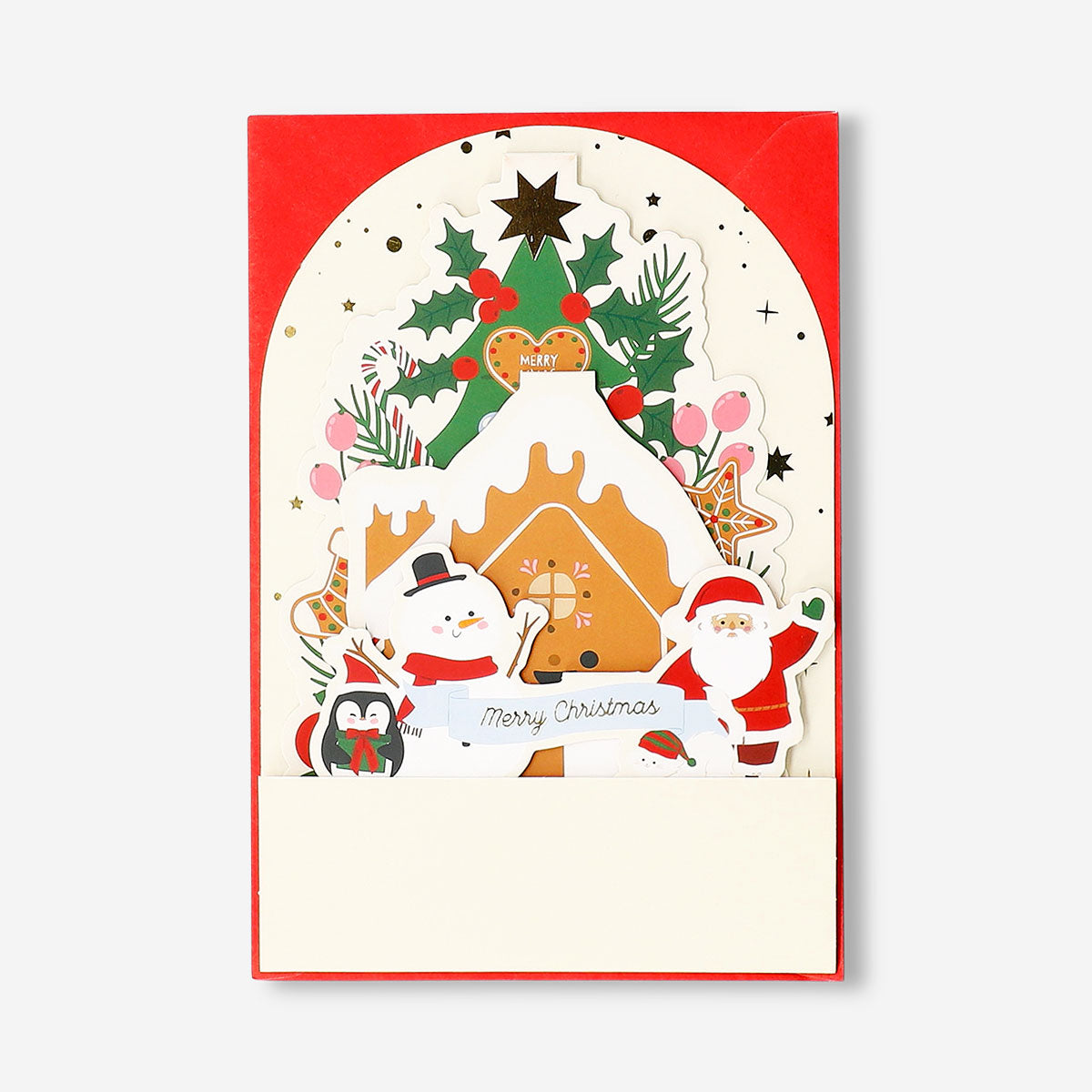 Office Christmas card featuring a festive holiday scene with colorful decorations and cheerful winter imagery by Flying Tiger Copenhagen